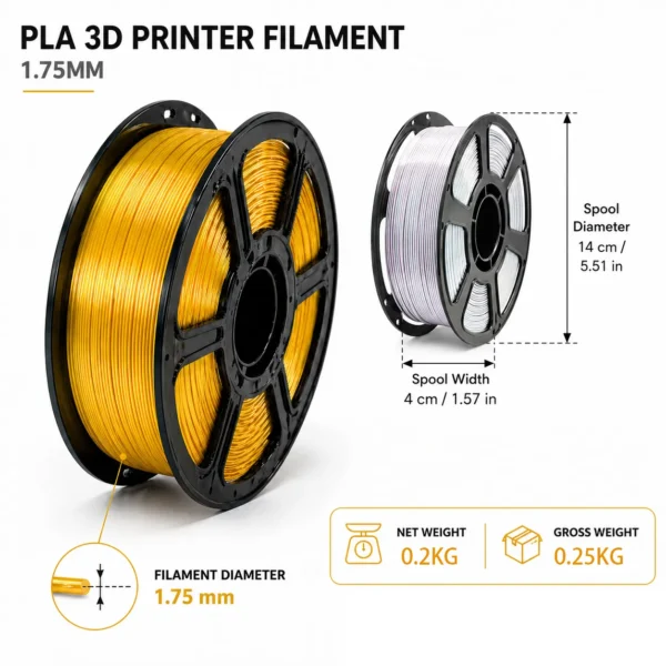 ChatGPT Image 2026年4月29zxsfsdfs16_06_23 拷贝 PLA+ 2.0 3D Printer Filament 1.75mm 250g - Premium Quality, Smooth Printing, Strong Layer Adhesion, Great for Models
