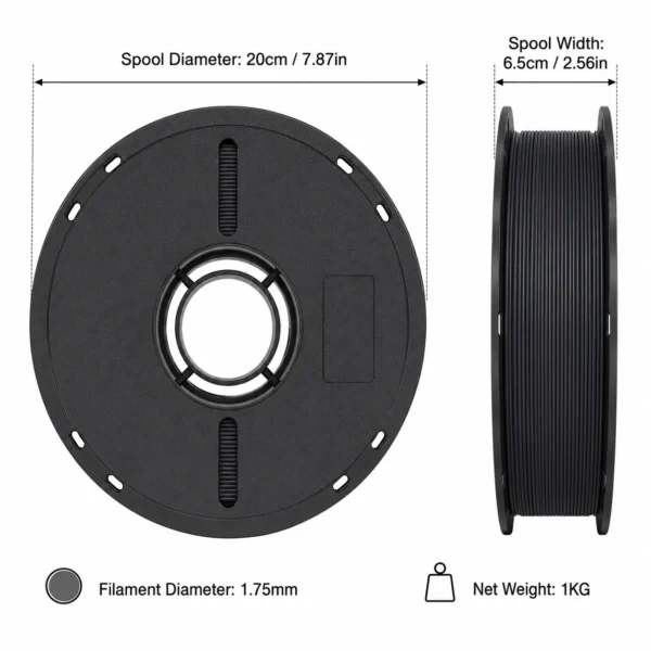 ChatGPT Image 2026年5月11日 18_47_18 (5) Red Blue Dual Color PLA+ 2.0 Filament | 1.75mm Diameter,1KG Net Weight Print 2 in 1 Spool,No More Spool Swaps Perfect for FDM 3D Printers