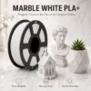 c1f64e1c-0c98-4df4-b559-269ffc0e223e HELOLAND Marble White PLA Plus Filament 1.75mm 1KG, Stone Speckled 3D Printer Filament with Smooth Extrusion, Low Warping and Clean Layer Finish for Sculptures, Vases, Home Decor, Models, Crafts and FDM Printers