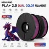edcae194-ad4b-4095-a428-7fafd9eef9cb Red Blue Dual Color PLA+ 2.0 Filament | 1.75mm Diameter,1KG Net Weight Print 2 in 1 Spool,No More Spool Swaps Perfect for FDM 3D Printers
