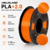 bbb2ab11-c544-46dc-b239-af29640ecd39 HELOLAND PLA+2.0 3D Printer Filament 1.75mm, 1KG/2.2LB Vibrant Orange PLA Filament, ±0.02mm Accuracy, Smooth High-Speed Printing for Models, Crafts, Prototypes, Home Decor & DIY Projects