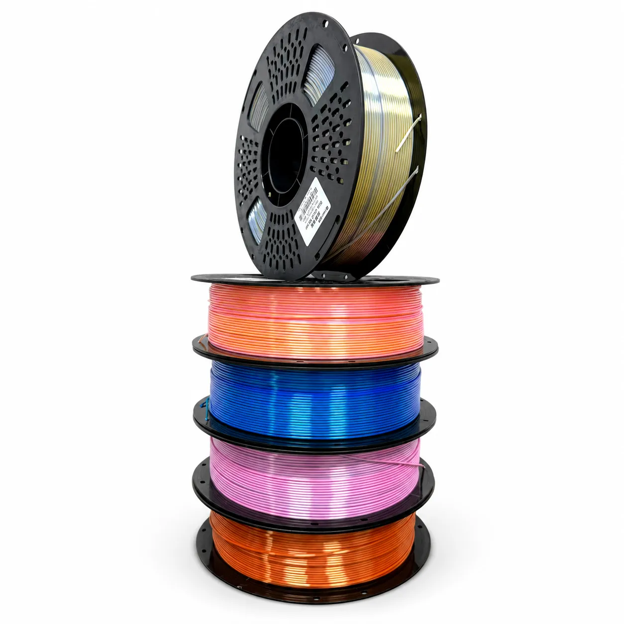 HELOLAND colorful PLA filament spools